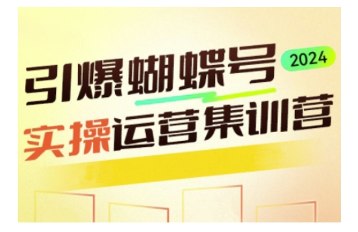 引爆蝴蝶号实操运营，助力你深度掌握蝴蝶号运营，实现高效实操，开启流量变现之路-财创网