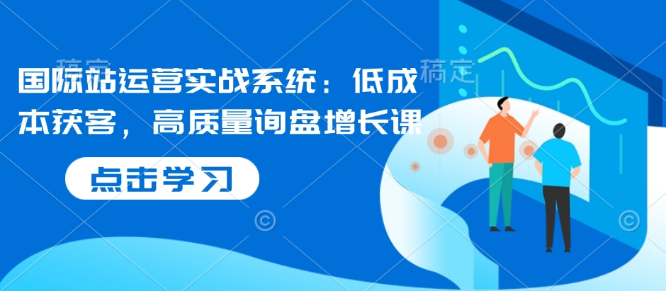 国际站运营实战系统：低成本获客，高质量询盘增长课-财创网