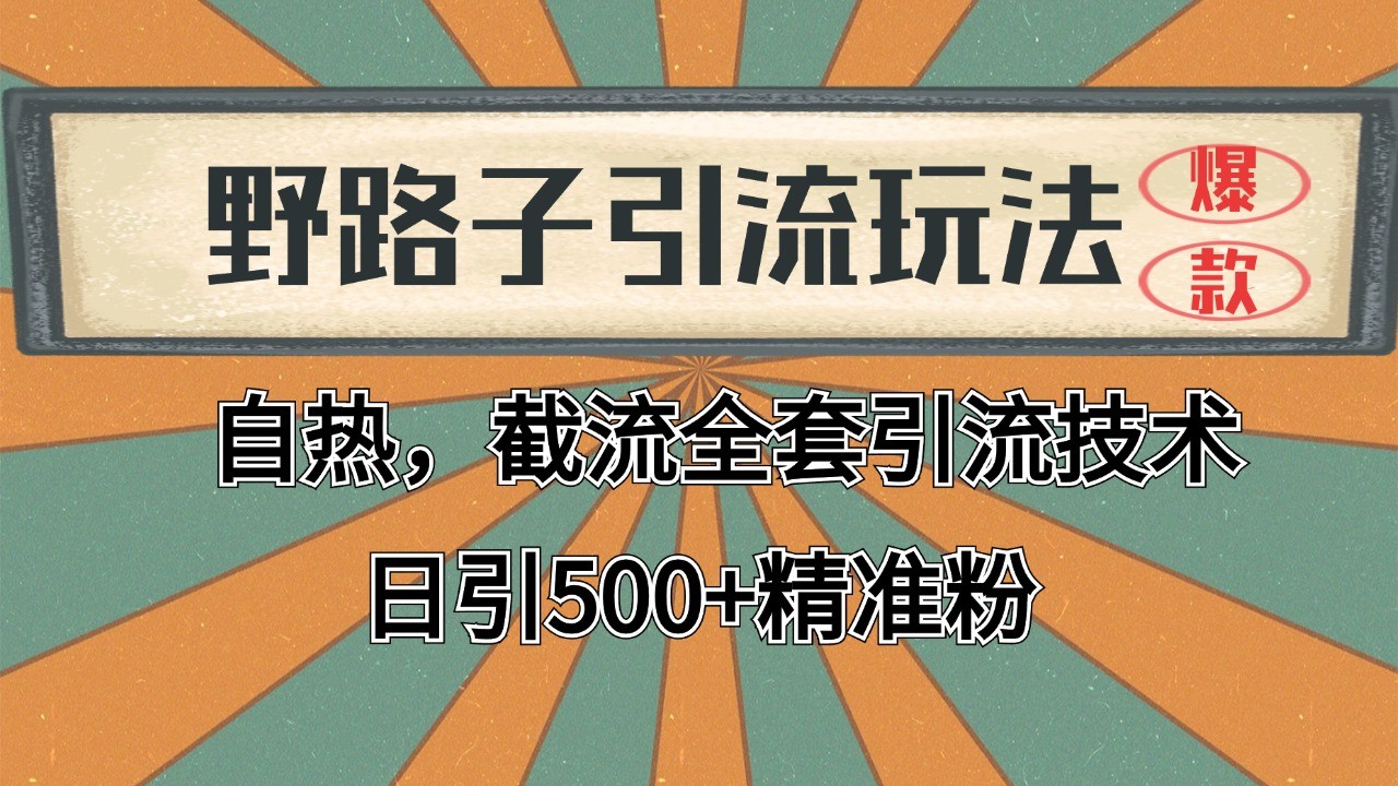 抖音小红书视频号全平台引流打法，全自动引流日引2000+精准客户-财创网